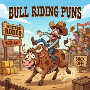 bull riding puns