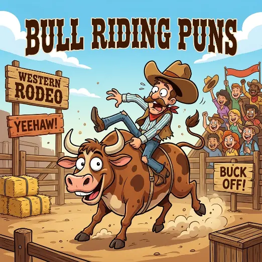 bull riding puns