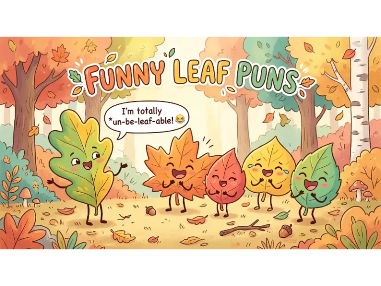 funny leaf puns