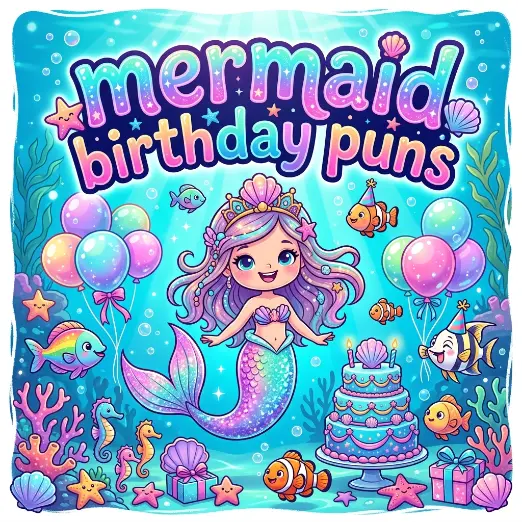 mermaid birthday puns
