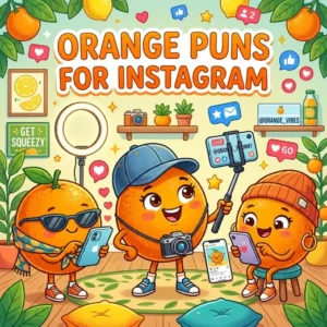 orange puns for instagram