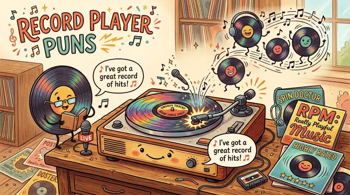 record player puns