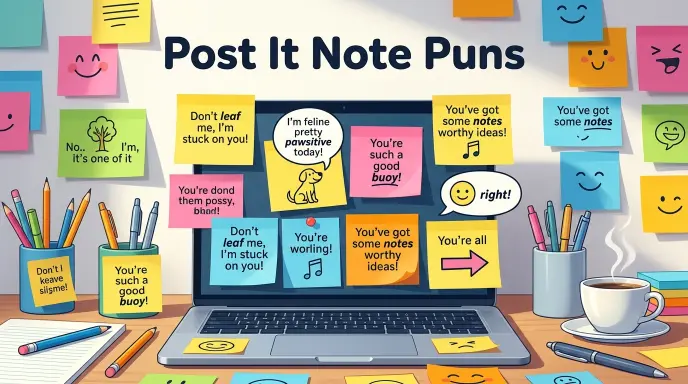 post it note puns